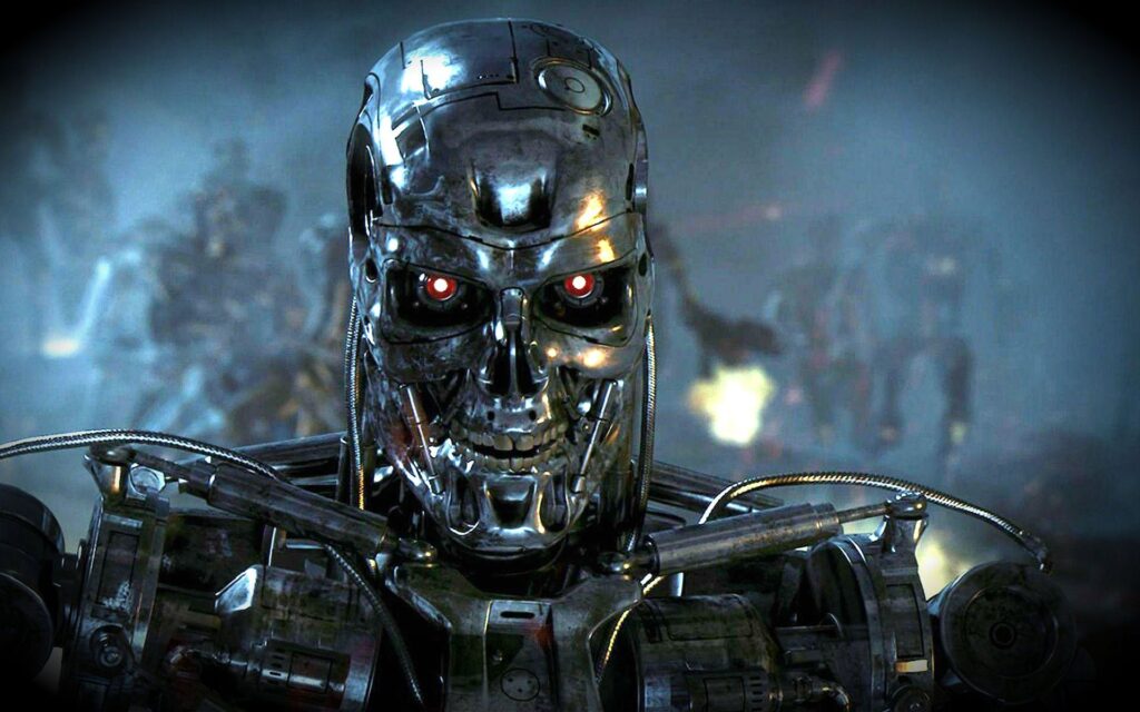 Robot AI Jahat Terminator Emotionless